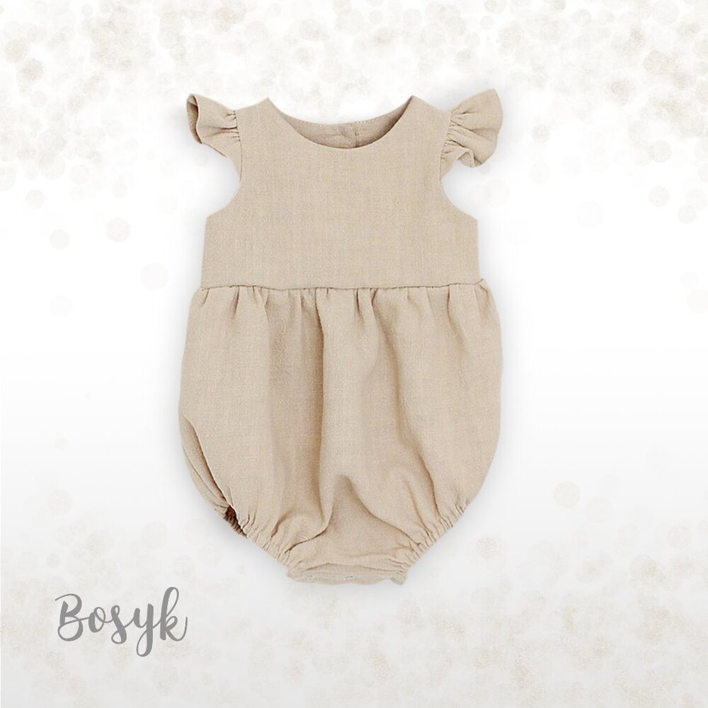 NEW - Sleeveless Ruffle Romper Bodysuit Baby Girl - Bubble Romper Bodysuit Girls